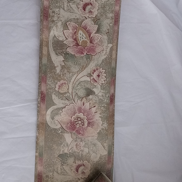 Vintage Wallpaper Border 4 roles gold tone with some flower design - Picture 5 of 5